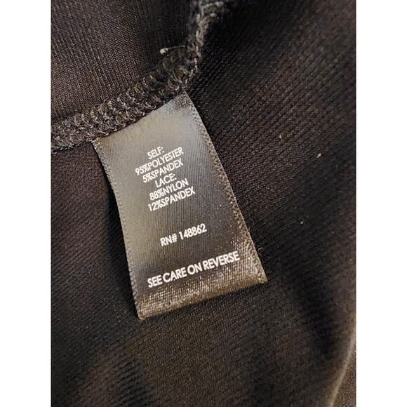 TORRID Black with Lace Accents A-Symmetrical Hem Maxi Dress Cap Sleeves SIZE 3X - Picture 8 of 10